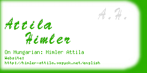 attila himler business card